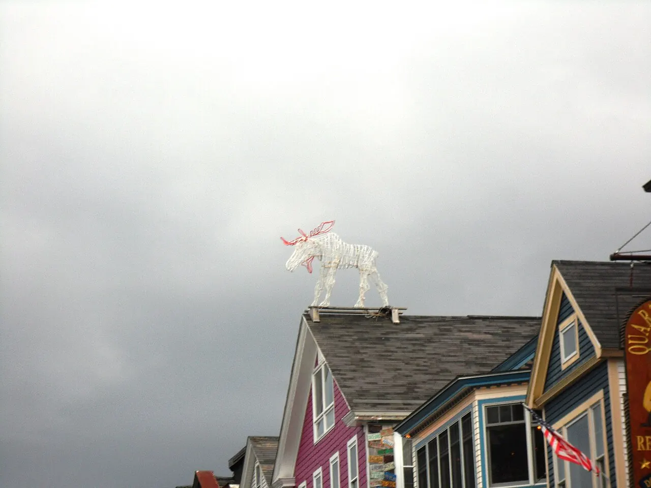 Bar Harbor – Bar Harbor, Maine: Moose Light Decoration Downtown Bar Harbor Maine