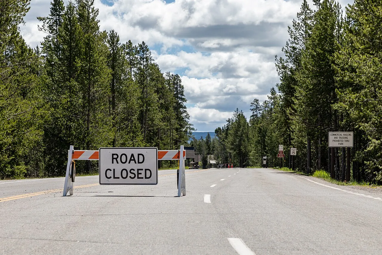 West Yellowstone – West Yellowstone, Montana: West Yellowstone (MT, USA), Yellowstone Avenue, Zufahrt zum Yellowstone National Park