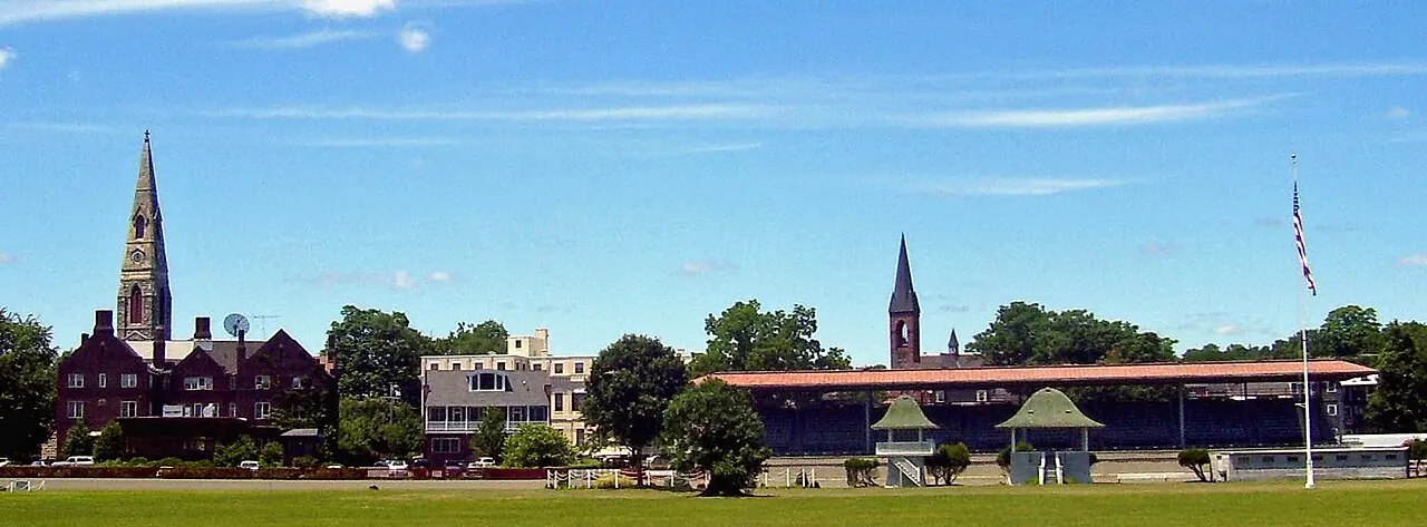 Goshen – Goshen, New York: Goshen, NY, skyline from Historic Track