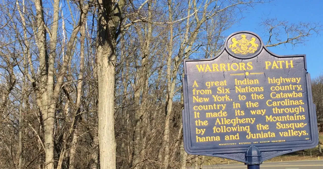 Wyalusing – Wyalusing, Pennsylvania: Warrior's Path HIstoric Marker @ Wyalusing Rocks, Wyalusing, PA
