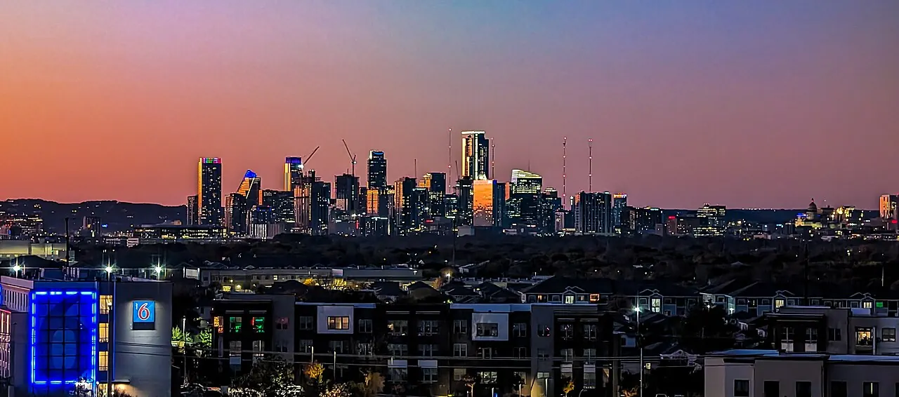 Austin – Austin, Texas: Austin Texas skyline, - Evening