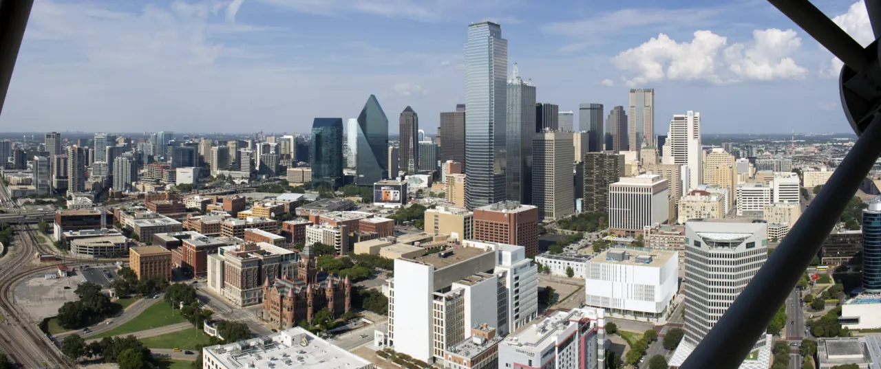 Dallas – Dallas, Texas: Dallas Texas skyline from Reunion Tower